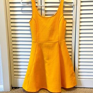 Yellow tank dress